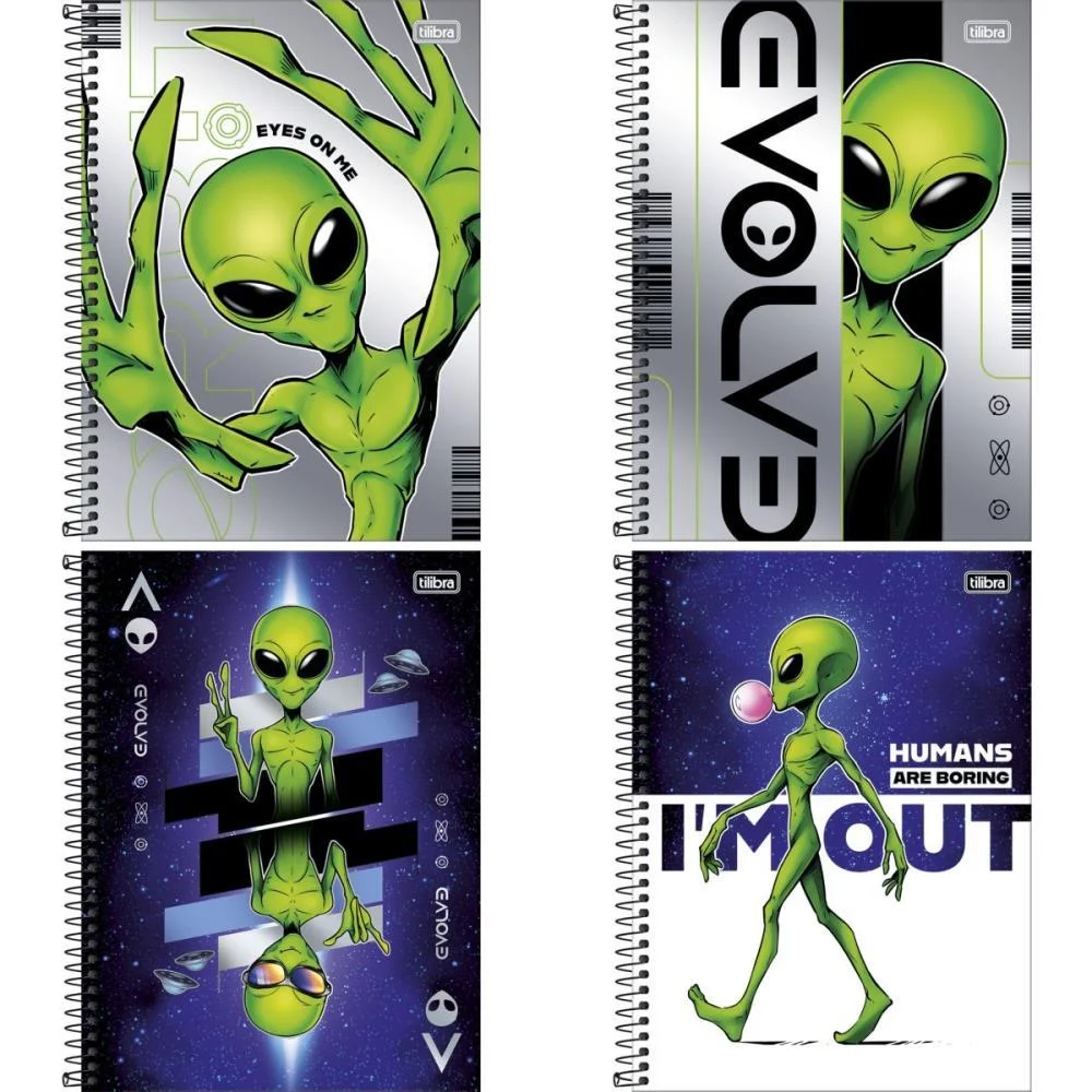 Caderno 01X1 Capa Dura Orbit 80Fls Connect Tilibra (Pct.c/04) - imagem 2