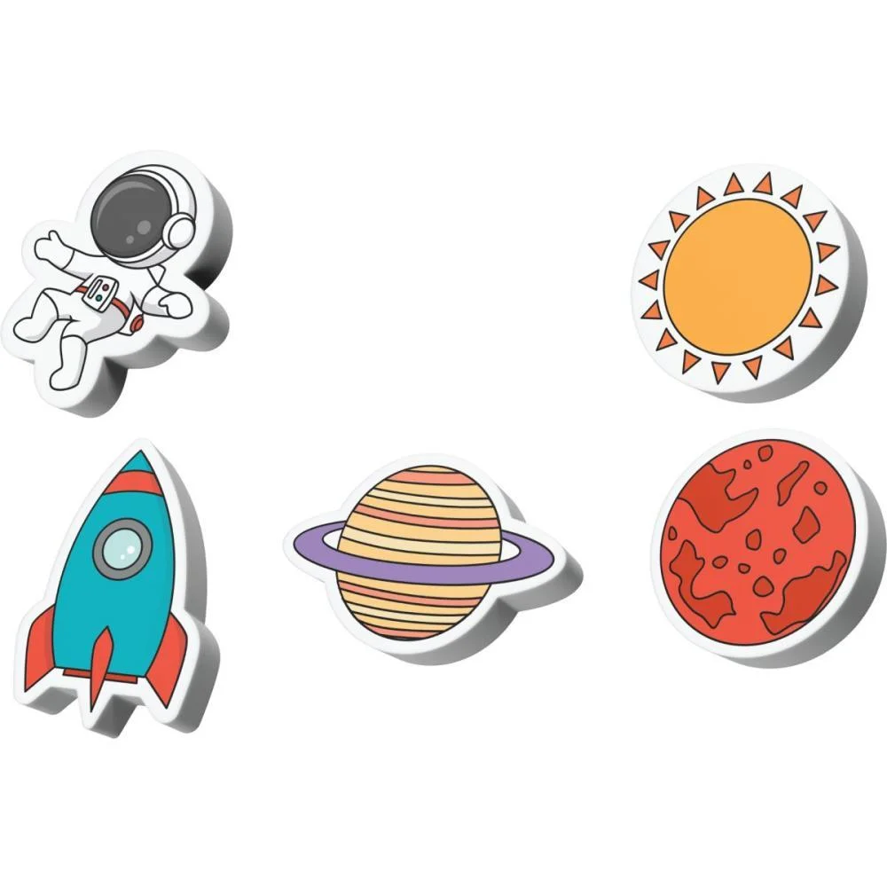 Borracha Decorada Sistema Solar Sortida Mercur (Pote-18) - imagem 4