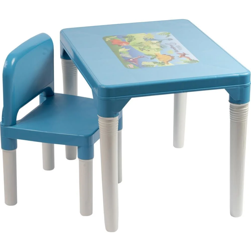 Mesinha/Cadeira Dinossauro Mesa C/Cadeira Azul Styll Baby - imagem 3