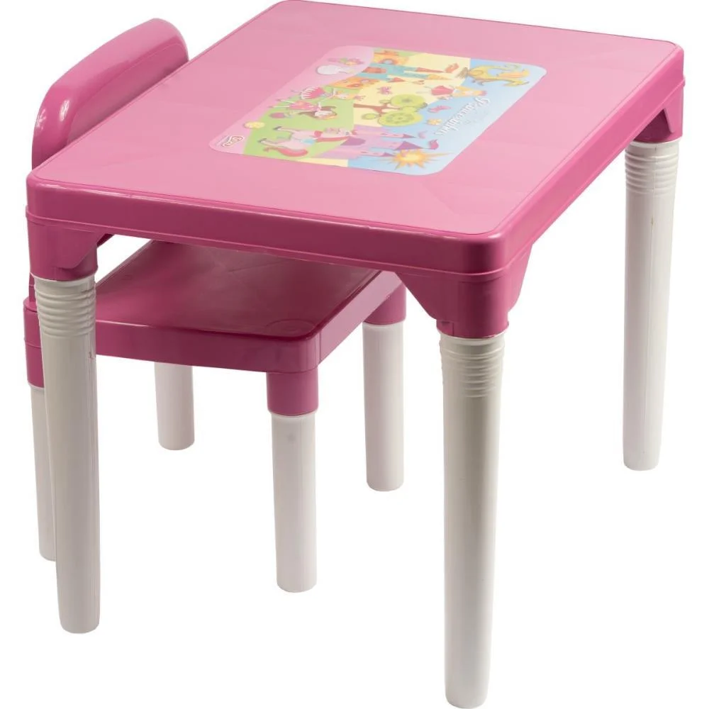 Mesinha/Cadeira Princesas Mesa C/Cadeira Rosa Styll Baby - imagem 3