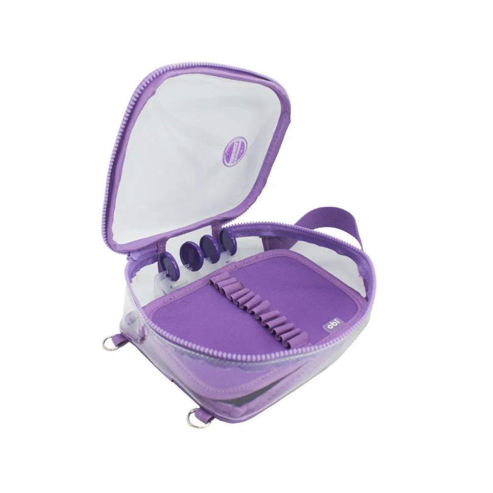 Estojo Box Versatil Cristal Lilas Obi Do Brasil - imagem 5