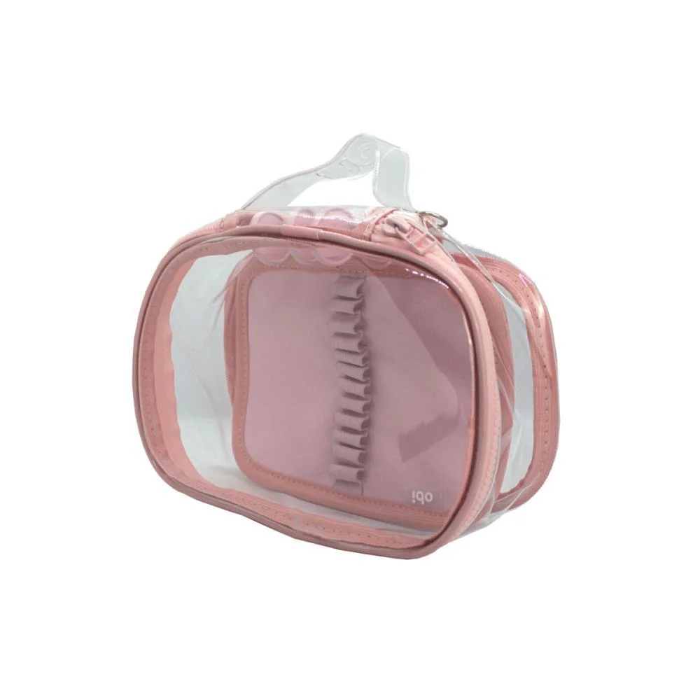 Estojo Box Big Ultra Clear Rose Obi Do Brasil - imagem 3