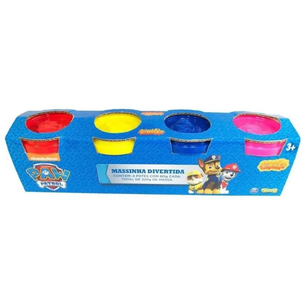 Massa Para Modelar Criativa Patrulha Canina 4 Potes Sunny (Kit) - imagem 4