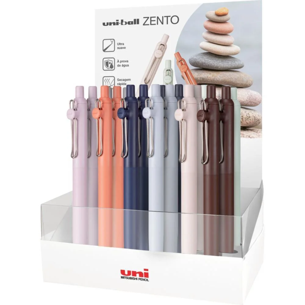 Caneta Esferografica Uni Zento Ret 0.7Mm 12 Cor (S) Sertic C/ 24 Unidades - imagem 2