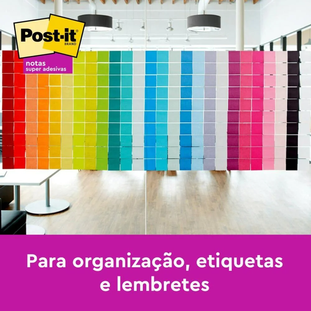 Bloco De Recado Post-It 76Mmx76Mm Alegria 90Fls. 3M (Pct.c/05) - imagem 7