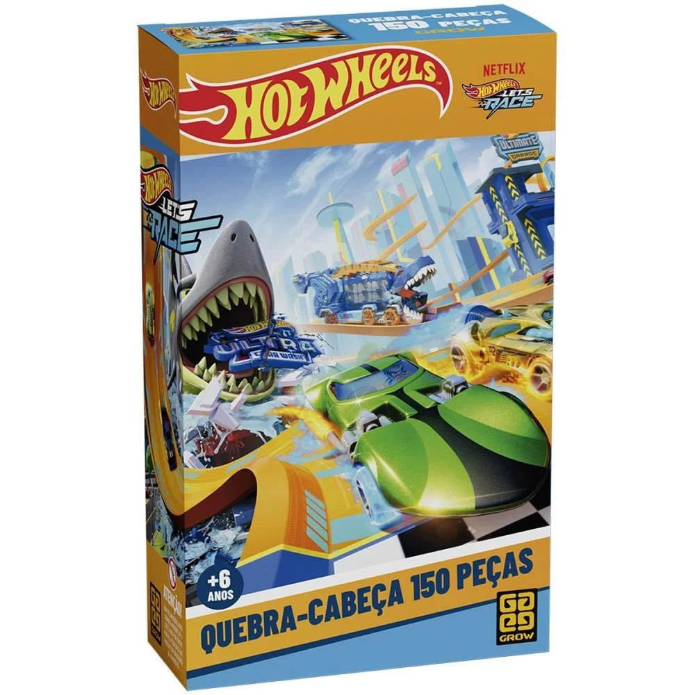 Quebra-Cabeca Cartonado Hot Wheels P150 Grow - imagem 2