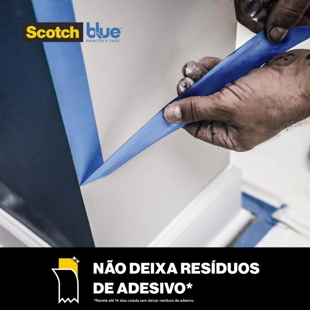 Fita Crepe Blue Tape 2090 18Mmx50M 3M (Rolo) - imagem 4