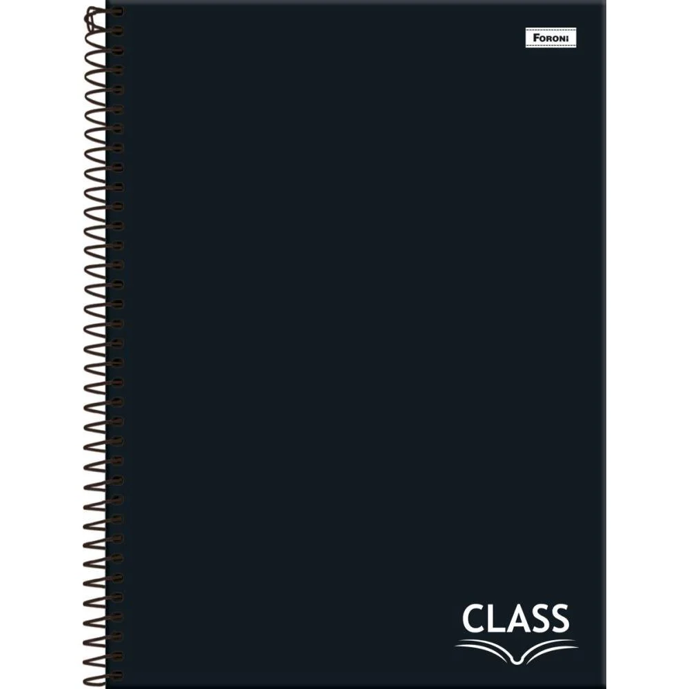 Caderno 10X1 Capa Dura Class Preto 160F Foroni (Pct.c/04) - imagem 2
