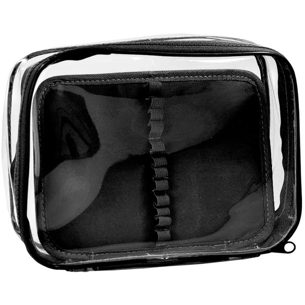 Estojo Box Pvc Preto Cristal G C/Divisori Dac - imagem 2