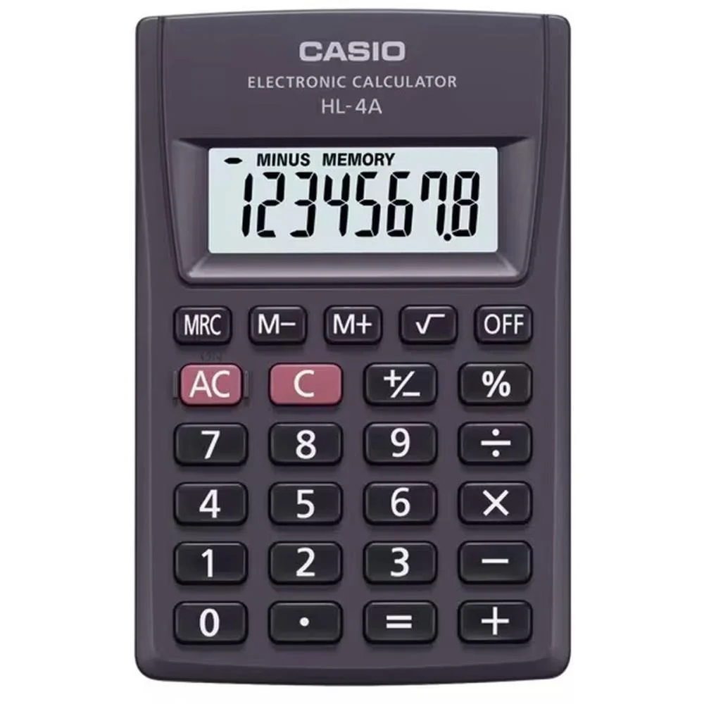 Calculadora De Bolso 8 Dig. Big Display Preta Casio - imagem 3