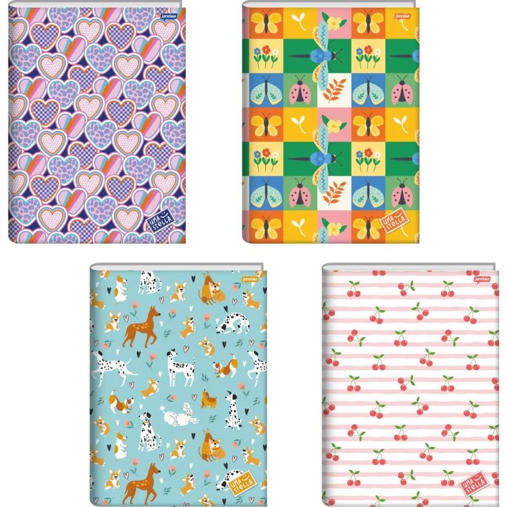 Caderno Brochura Pequeno Capa Dura Stella 80Fls. Jandaia (Pct.c/05) - imagem 2
