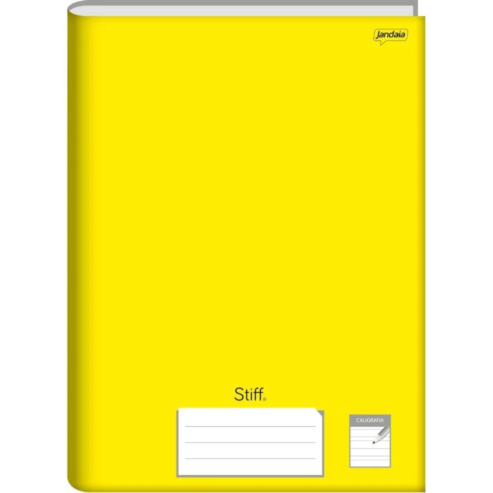 Caderno Caligrafia Capa Dura Stiff 96 Folhas Amarelo Jandaia (Pct.c/05) - imagem 2