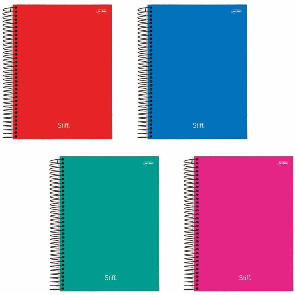 Caderno 10X1 Capa Dura Stiff Slim 160Fls. Jandaia (Pct.c/04) - imagem 10