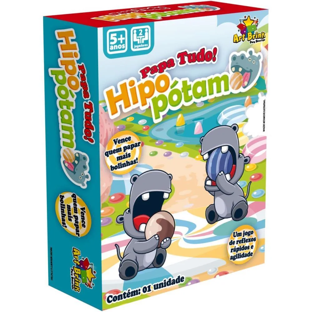Brinquedo Diverso Papa Bolinhas Hipopotamo Art Brink - imagem 5