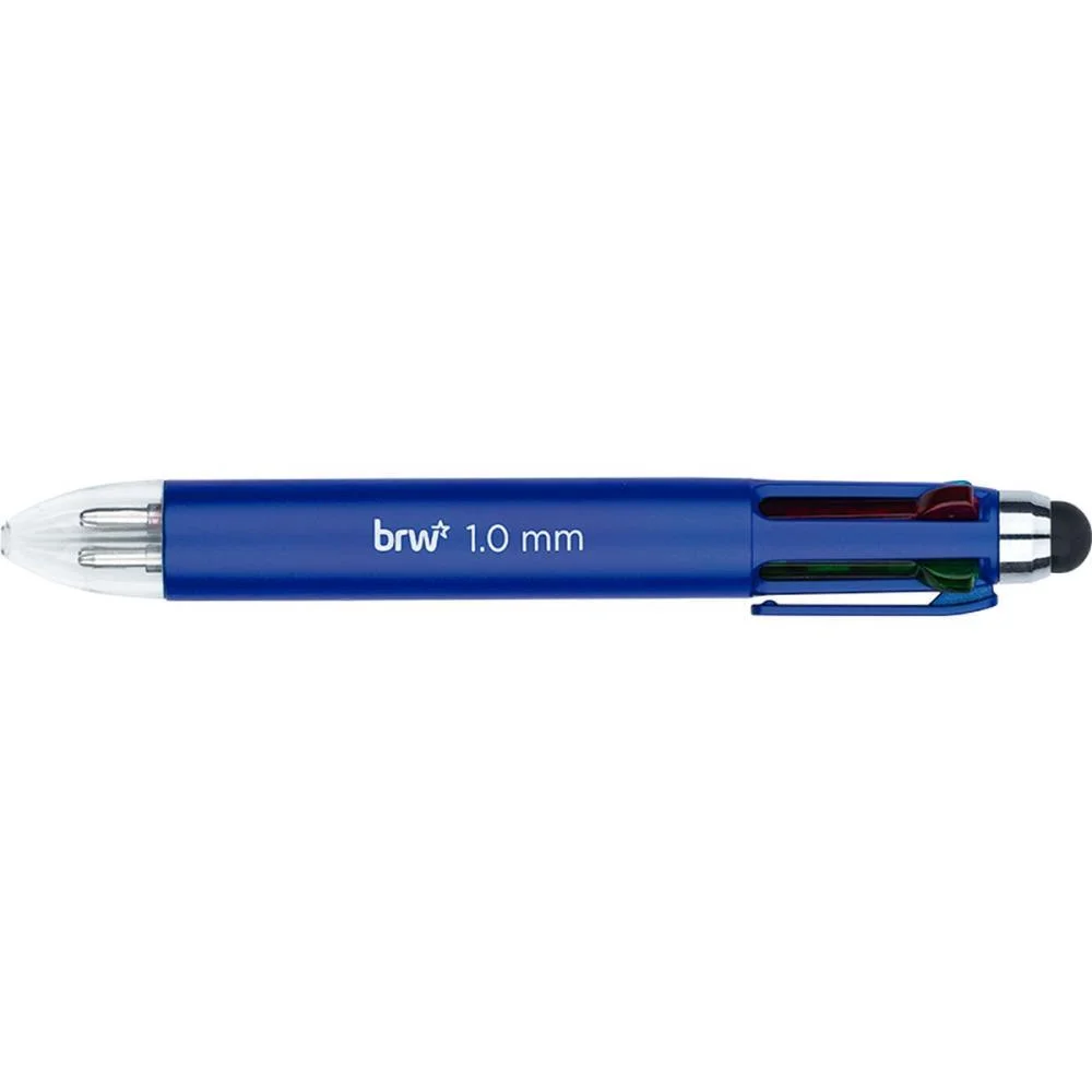 Caneta Esferografica Mini 4Cores 1.0Mm C/Touch Brw C/ 12 Unidades - imagem 4