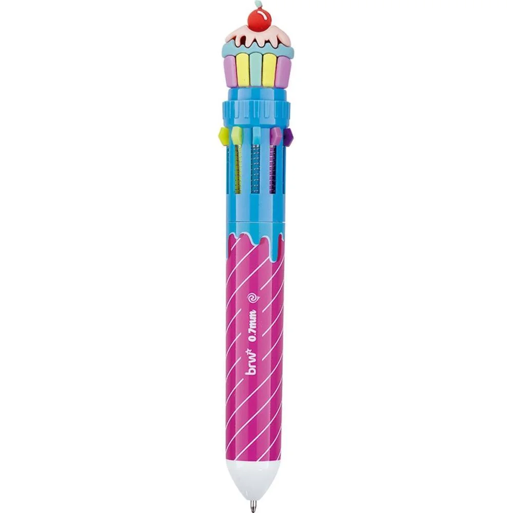 Caneta Esferografica Divert Tutti Frutti 0.7M 10Cor Brw C/ 12 Unidades - imagem 4