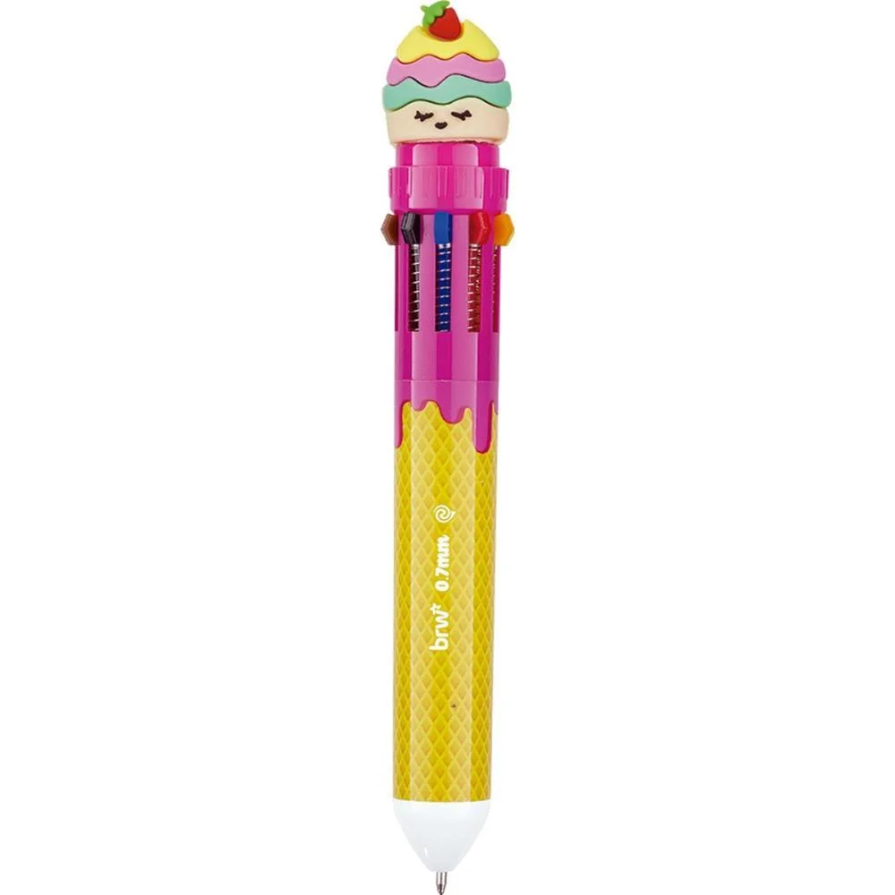 Caneta Esferografica Divert Tutti Frutti 0.7M 10Cor Brw C/ 12 Unidades - imagem 9