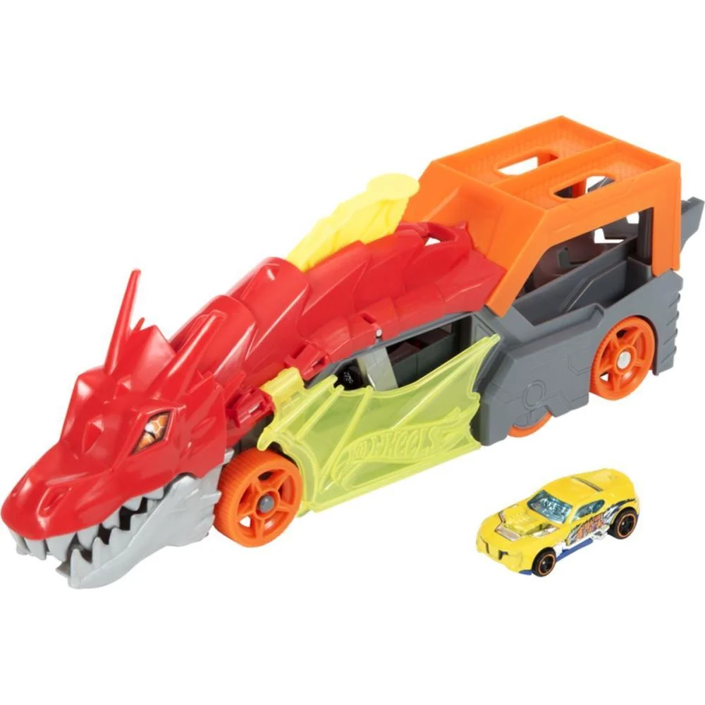 Hot Wheels Pista City Reboque De Dragão Mattel - imagem 2