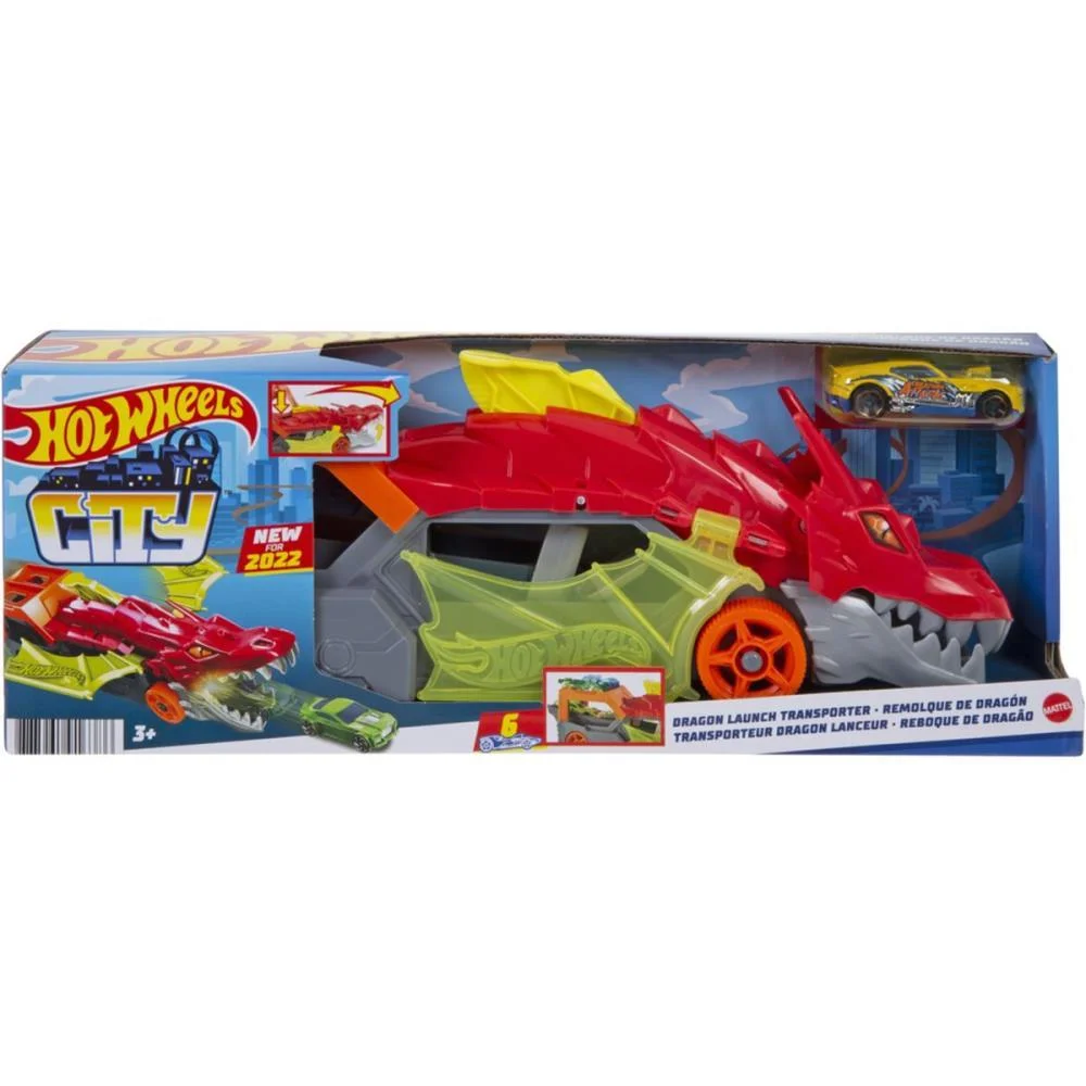 Hot Wheels Pista City Reboque De Dragão Mattel - imagem 8