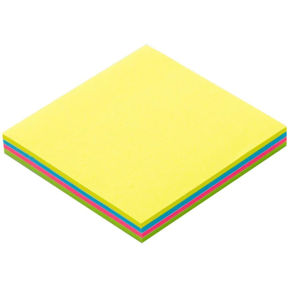Bloco De Recado Autoadesivo 76X76Mm 4 Cores Neon 100Fls Maxprint - imagem 5