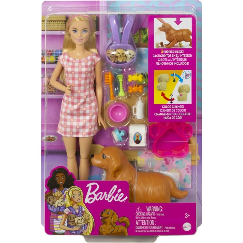 Barbie Family Cjto Filhotes Recém-Nascidos Mattel - imagem 8
