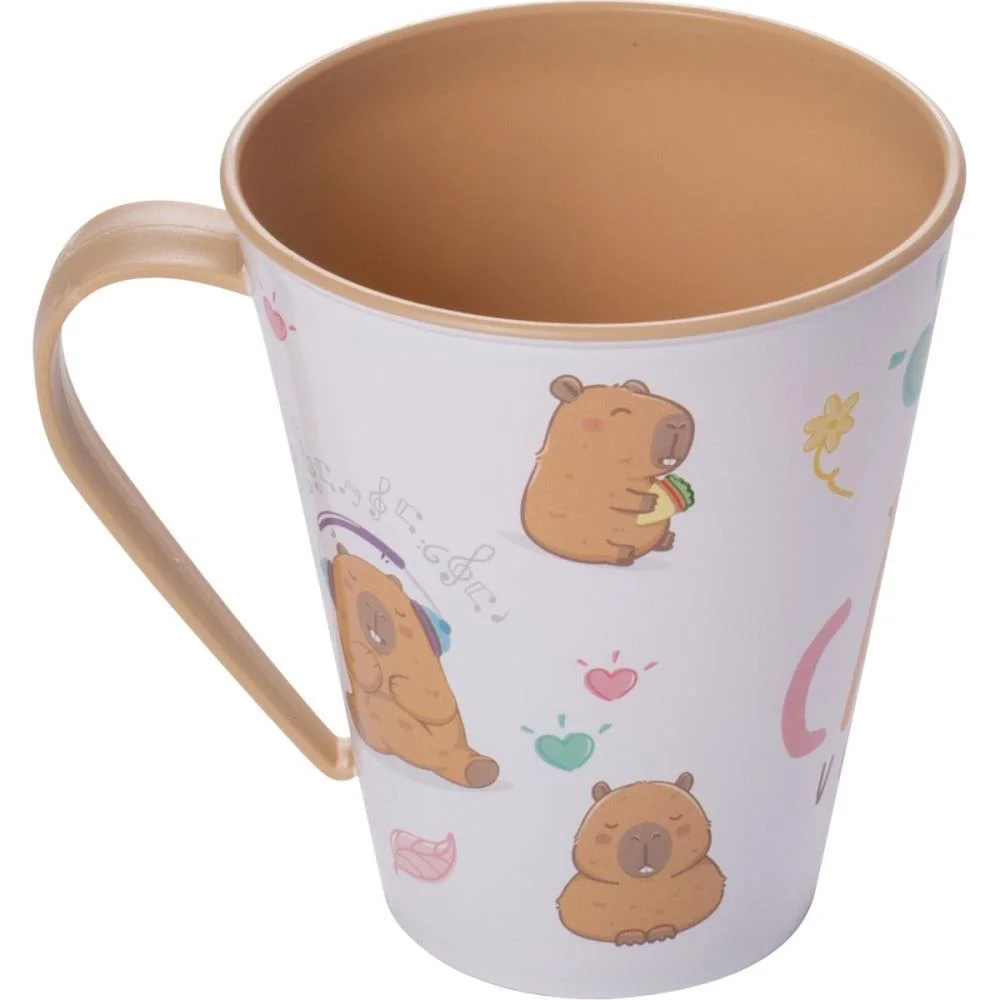 Caneca Decorada Capivara Decorada Fun 360Ml Plasutil - imagem 2