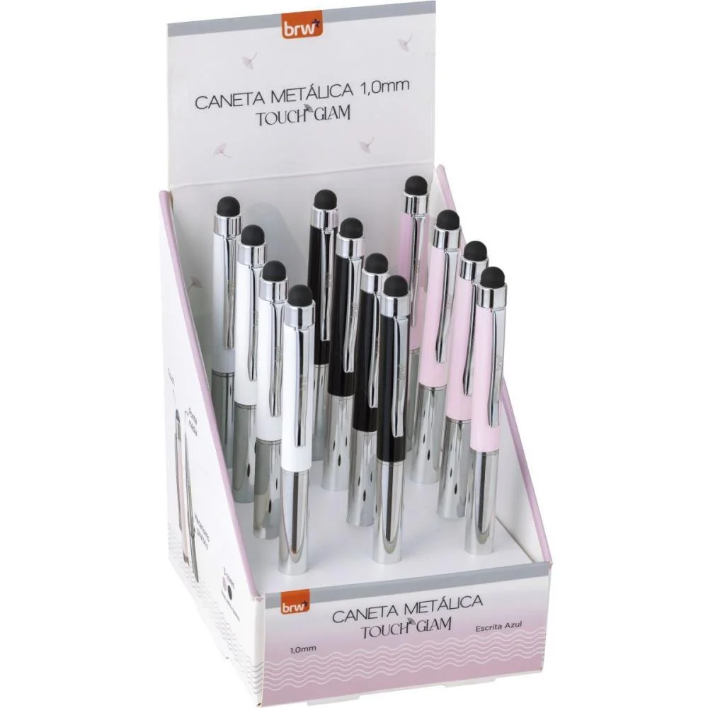 Caneta Esferografica Metalica Touch Glam 1.0Mm (S) Brw C/ 12 Unidades - imagem 2
