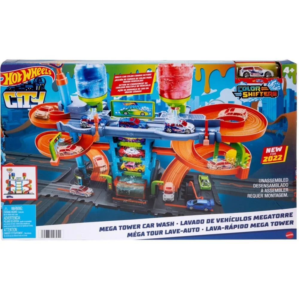 Hot Wheels Pista City Lava-Rápido Mega Torre Colorsh Mattel - imagem 9