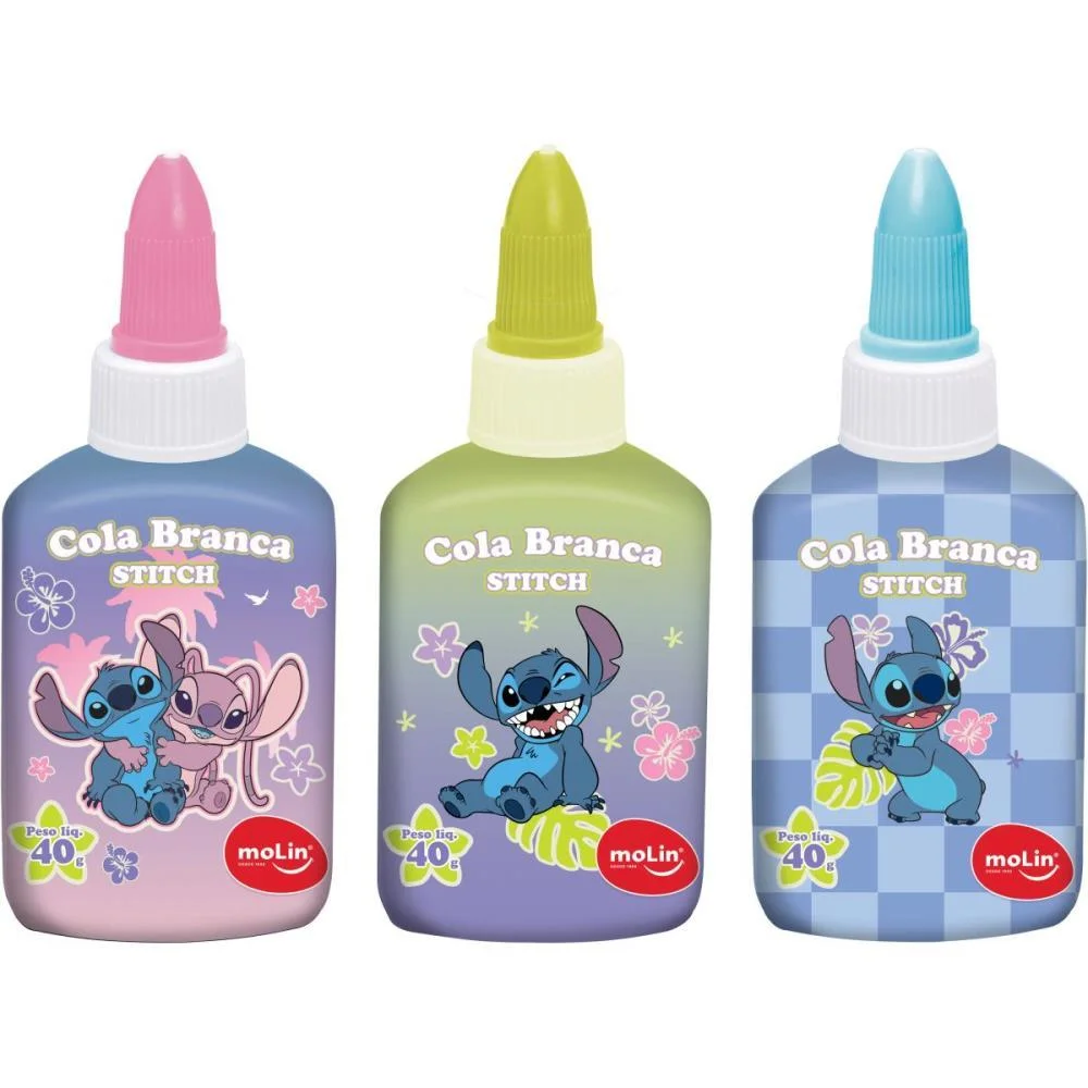 Cola Escolar Stitch 40G Molin C/ 12 Unidades - imagem 3