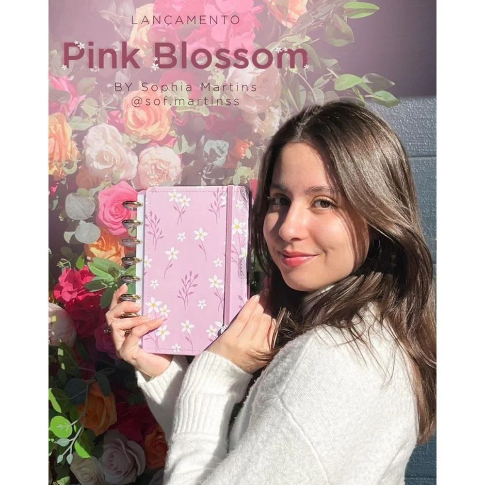 Caderno Inteligente A5 Pink Blossom By Sof 80Fls Caderno Inteligente - imagem 7