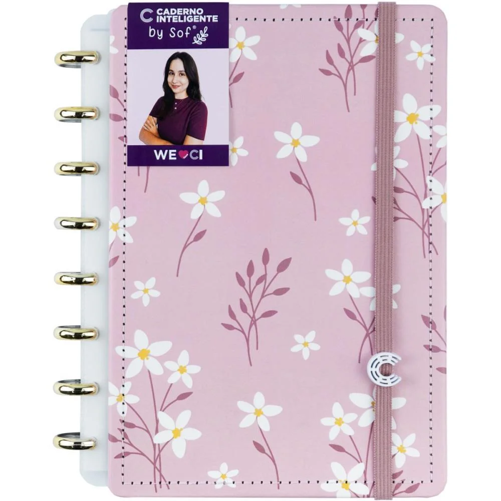 Caderno Inteligente A5 Pink Blossom By Sof 80Fls Caderno Inteligente - imagem 8
