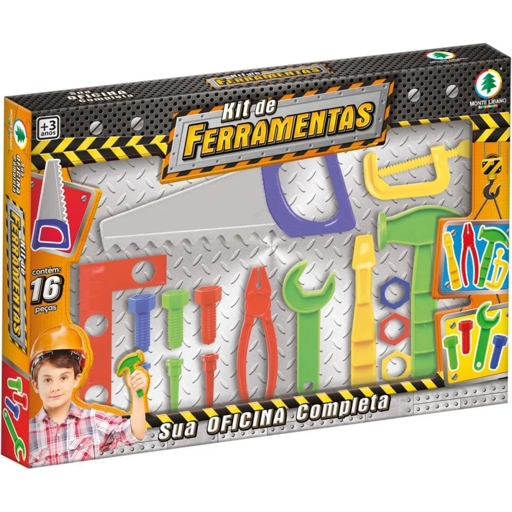 Brincando De Profissoes Kit Ferramentas Monte Libano - imagem 4