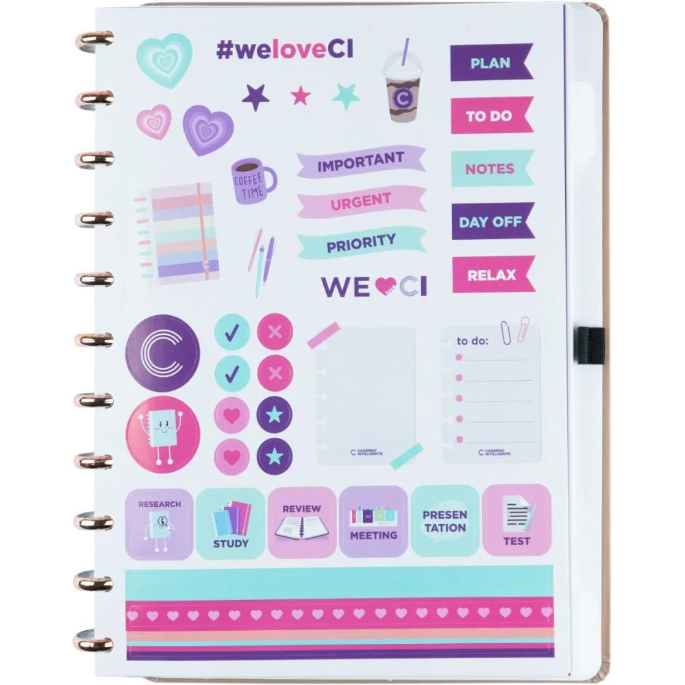 Caderno Inteligente Grande Cappuccino 80Fls 215X280Mm Caderno Inteligente - imagem 3