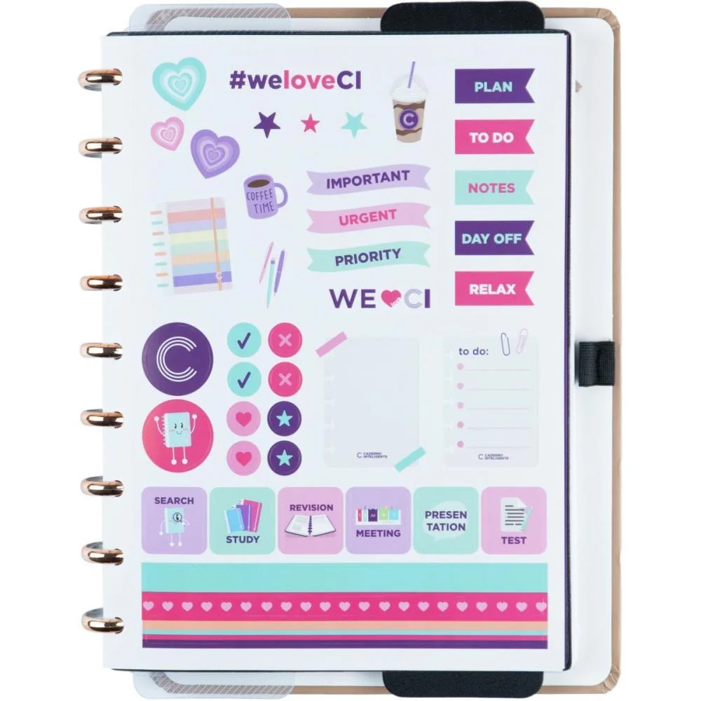 Caderno Inteligente Medio Cappuccino 80Fls 190X255Mm Caderno Inteligente - imagem 3