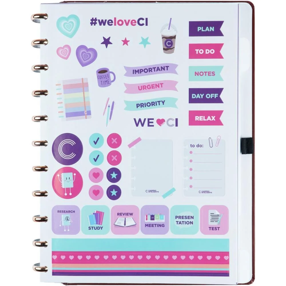 Caderno Inteligente Grande Mocha 80Fls 215X280Mm Caderno Inteligente - imagem 4