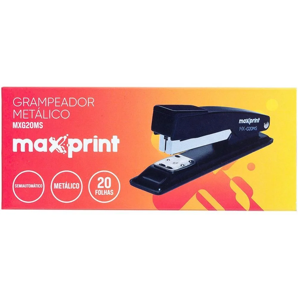 Grampeador Metal Mx-G20Ms Semiautomatico P/20Fl Maxprint - imagem 7