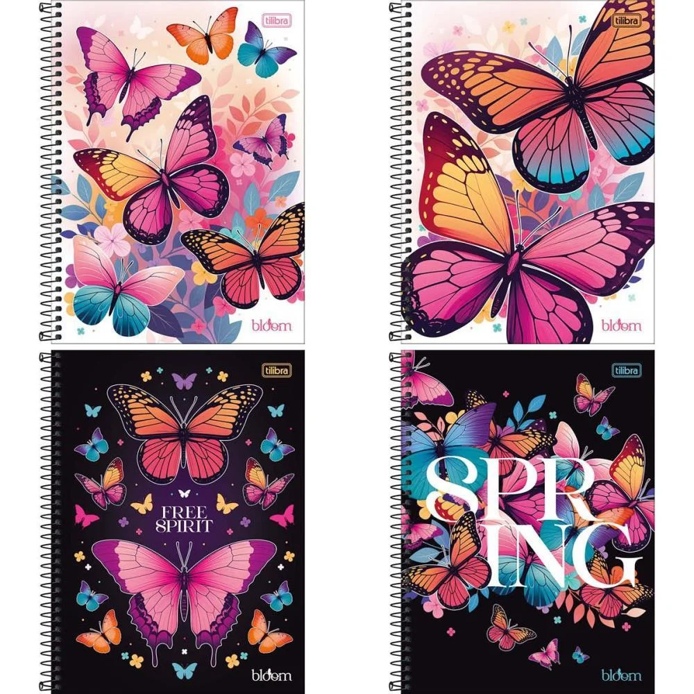 Caderno 10X1 Capa Dura Bloom 160 Folhas Tilibra (Pct.c/04) - imagem 2
