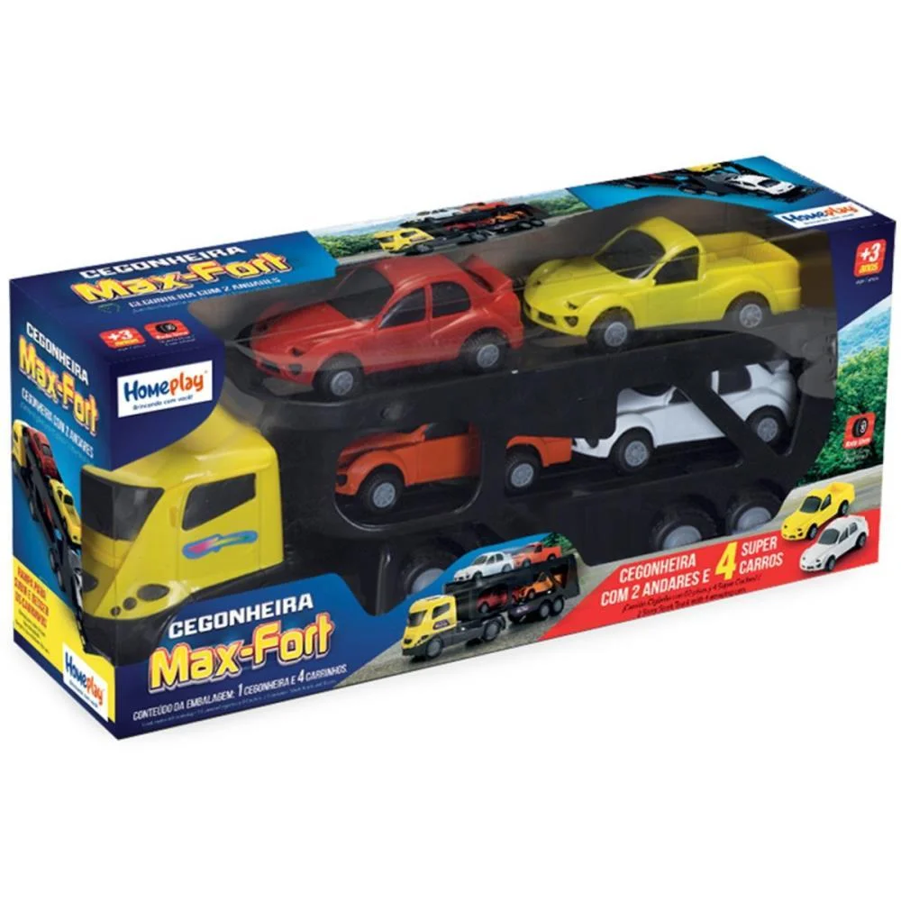 Caminhao Cegonheira Maxfort C/4 Carro S Homeplay - imagem 4