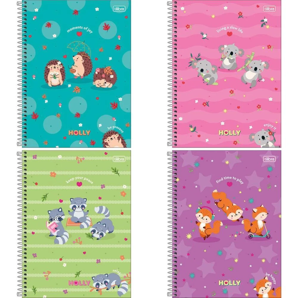 Caderno 10X1 Capa Dura Holly 160 Folhas Tilibra (Pct.c/04) - imagem 2