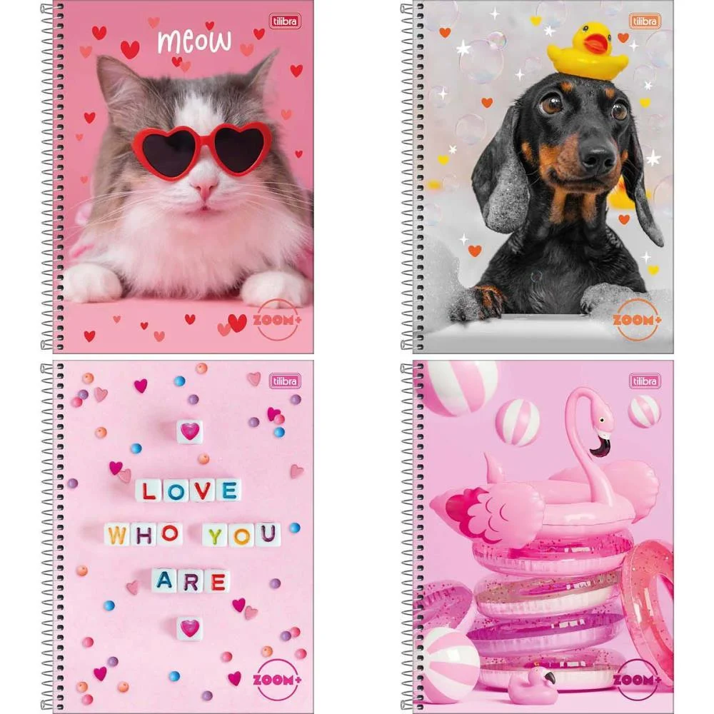 Caderno 16X1 Capa Dura Zoom+ 320 Folhas Feminino Tilibra (Pct.c/02) - imagem 3
