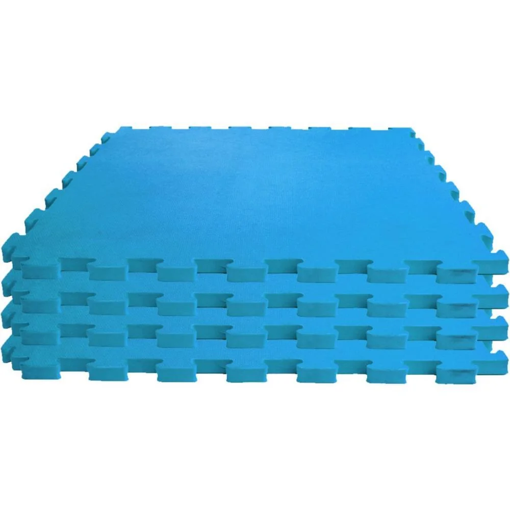 Tatame 04 Placas 1X1Mx1Cm Azul Royal Evamax (Pacote) - imagem 3