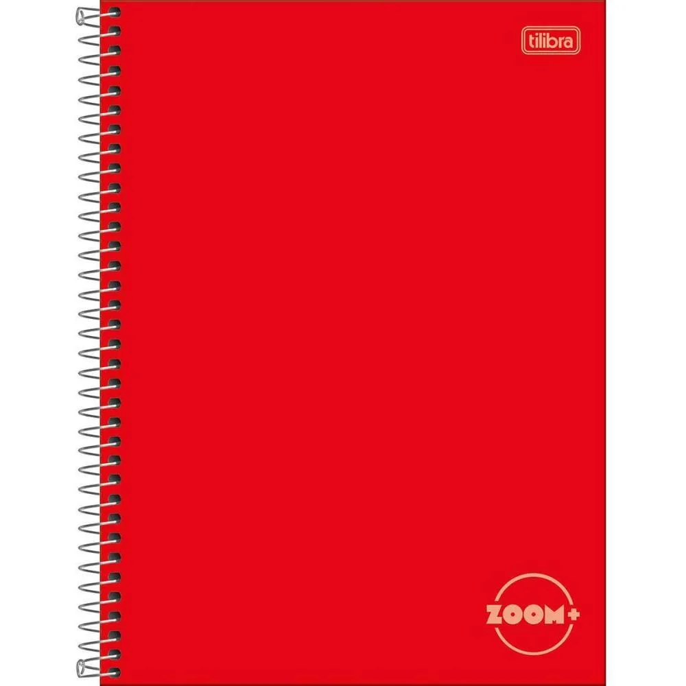 Caderno 01X1 Capa Dura Zoom+ 96 Folhas Vermelho Tilibra (Pct.c/04) - imagem 3