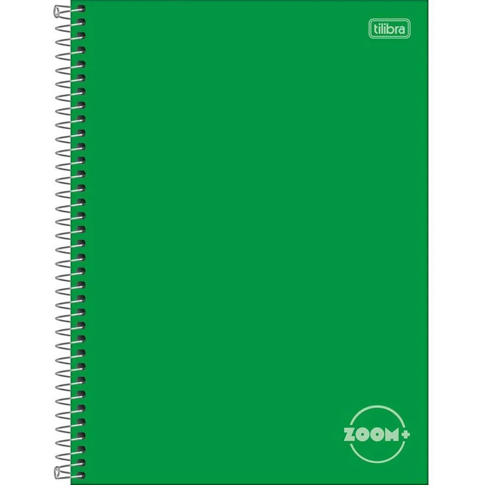 Caderno 01X1 Capa Dura Zoom+ 96 Folhas Verde Tilibra (Pct.c/04) - imagem 3