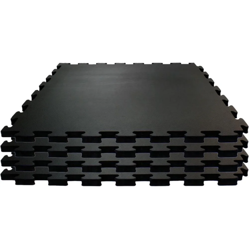 Tatame 04 Placas 1X1Mx1Cm Preto Evamax (Pacote) - imagem 2