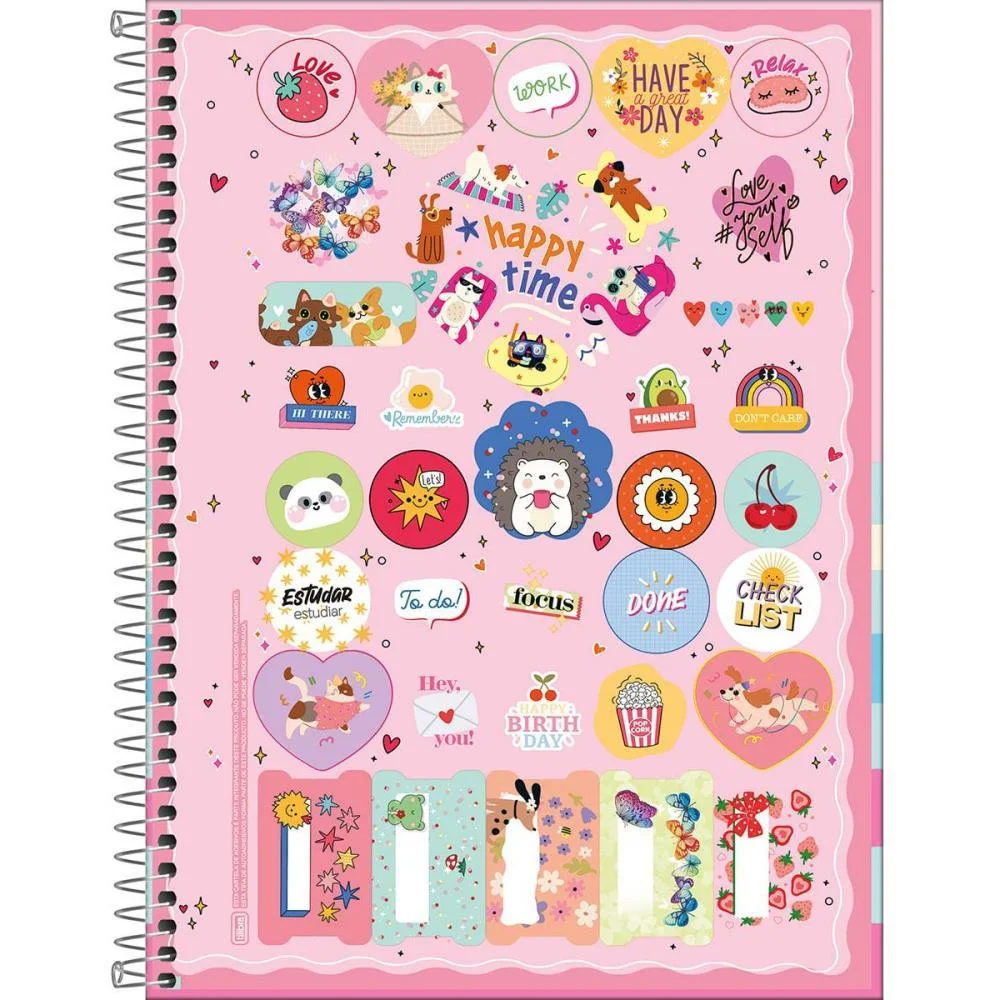 Caderno 01X1 Capa Dura Like+ 96 Folhas Feminino Tilibra (Pct.c/04) - imagem 4