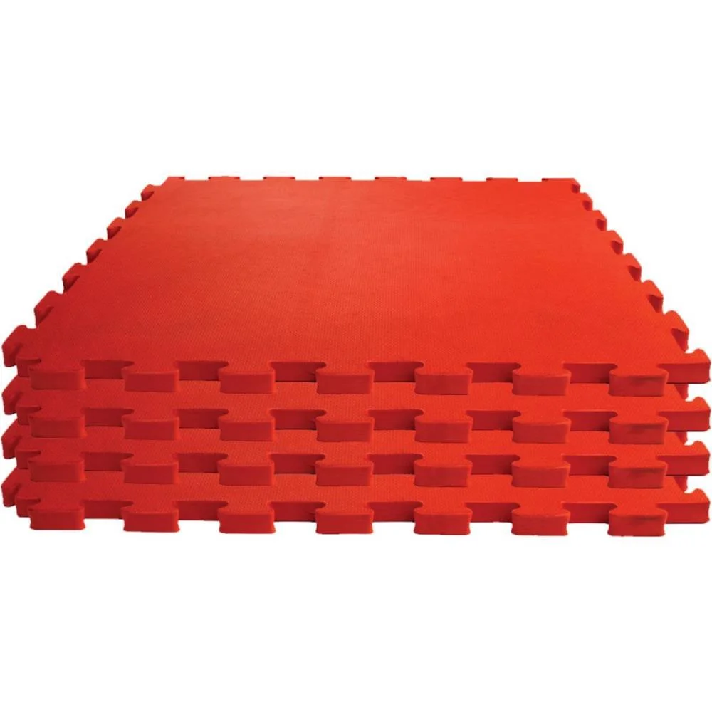 Tatame 04 Placas 1X1Mx1Cm Vermelho Evamax (Pacote) - imagem 3