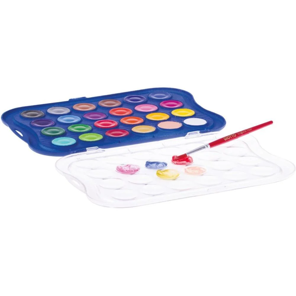Aquarela Escolar Giotto Mini 24Cores 23Mm Canson - imagem 3