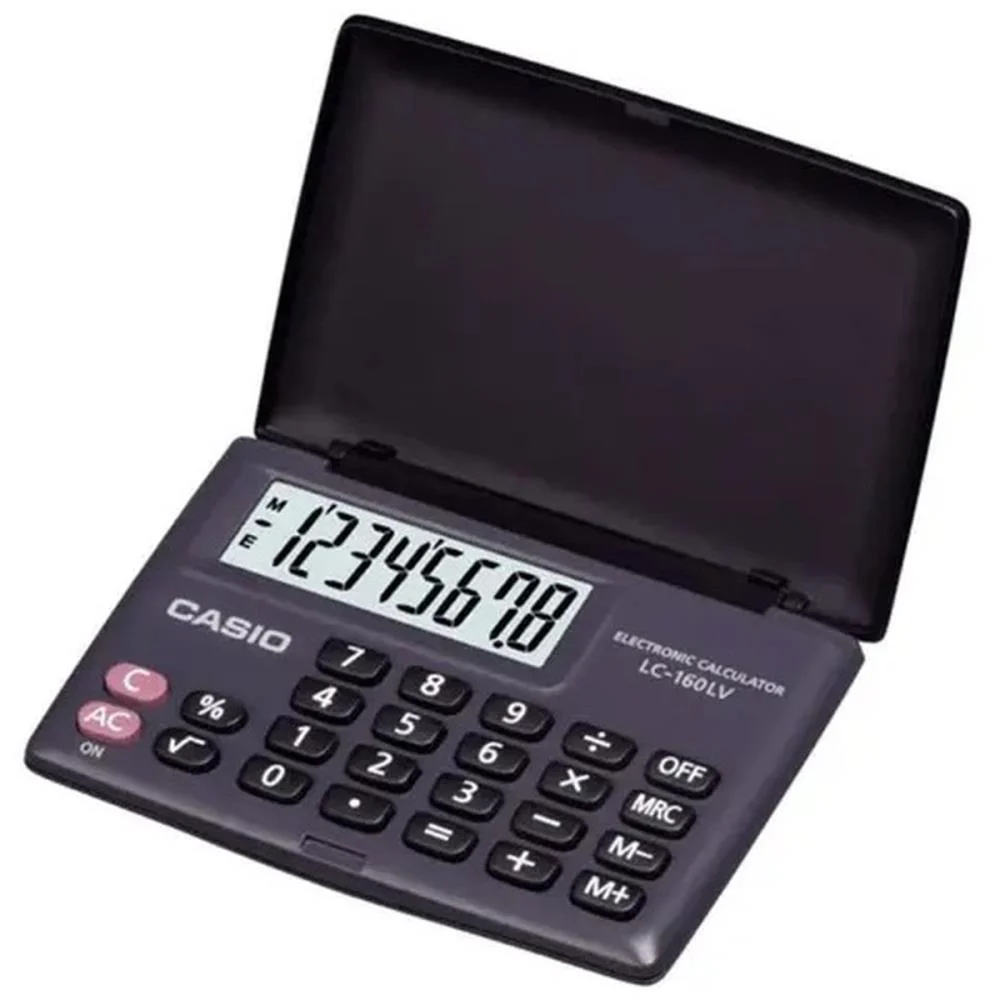 Calculadora De Bolso 8 Digitos C/Tampa Preta Casio - imagem 2