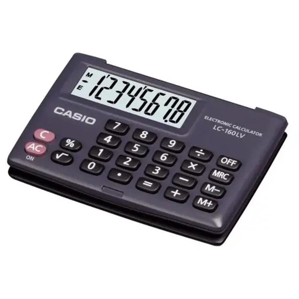 Calculadora De Bolso 8 Digitos C/Tampa Preta Casio - imagem 3