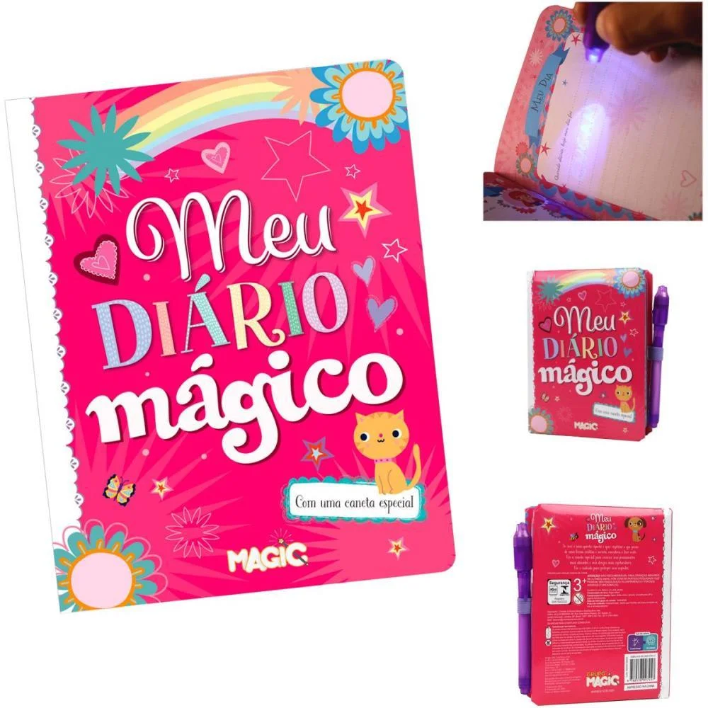 Diario Magico Peq 12X15Cm 48Pg Magic Kids - imagem 3